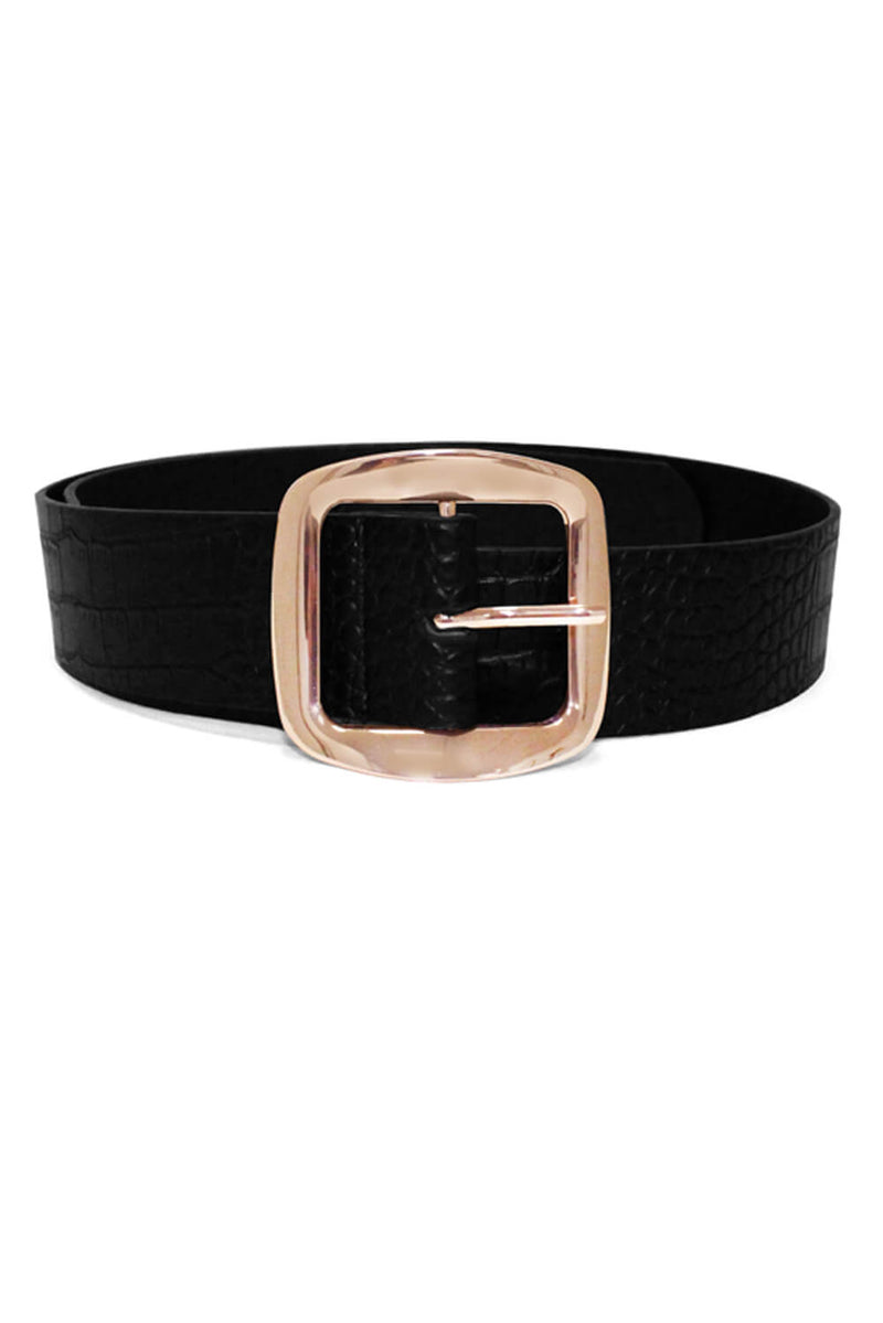 Black Chunky Boyfriend Belt