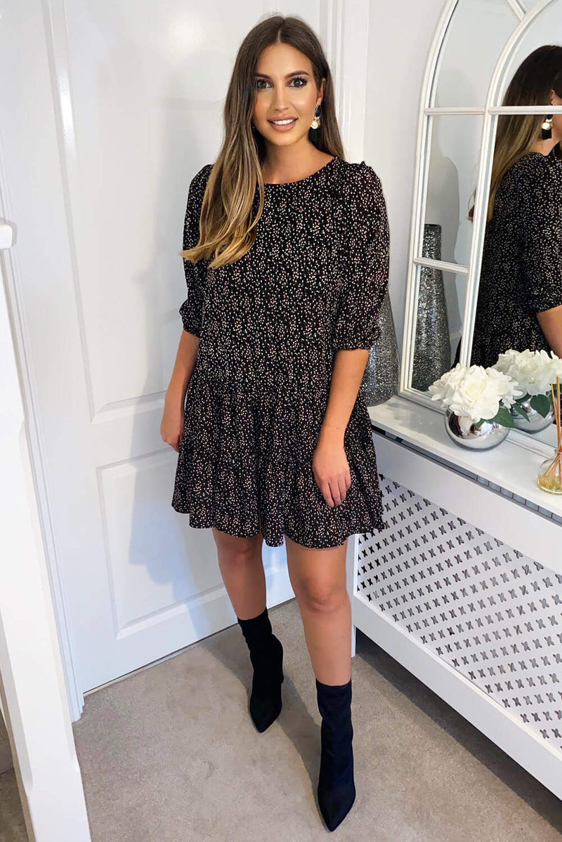 Ditsy floral skater dress cheap