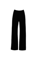 Black Flared High Waisted Trousers