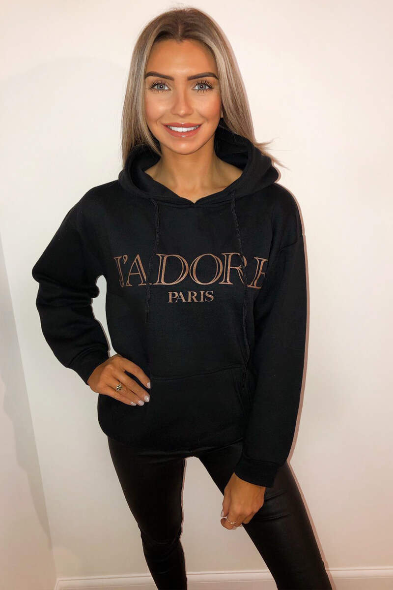 Black Jadore Oversized Hoodie