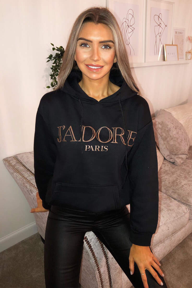 Black Jadore Oversized Hoodie