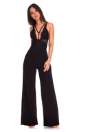 Black Lace Harness Bodysuit