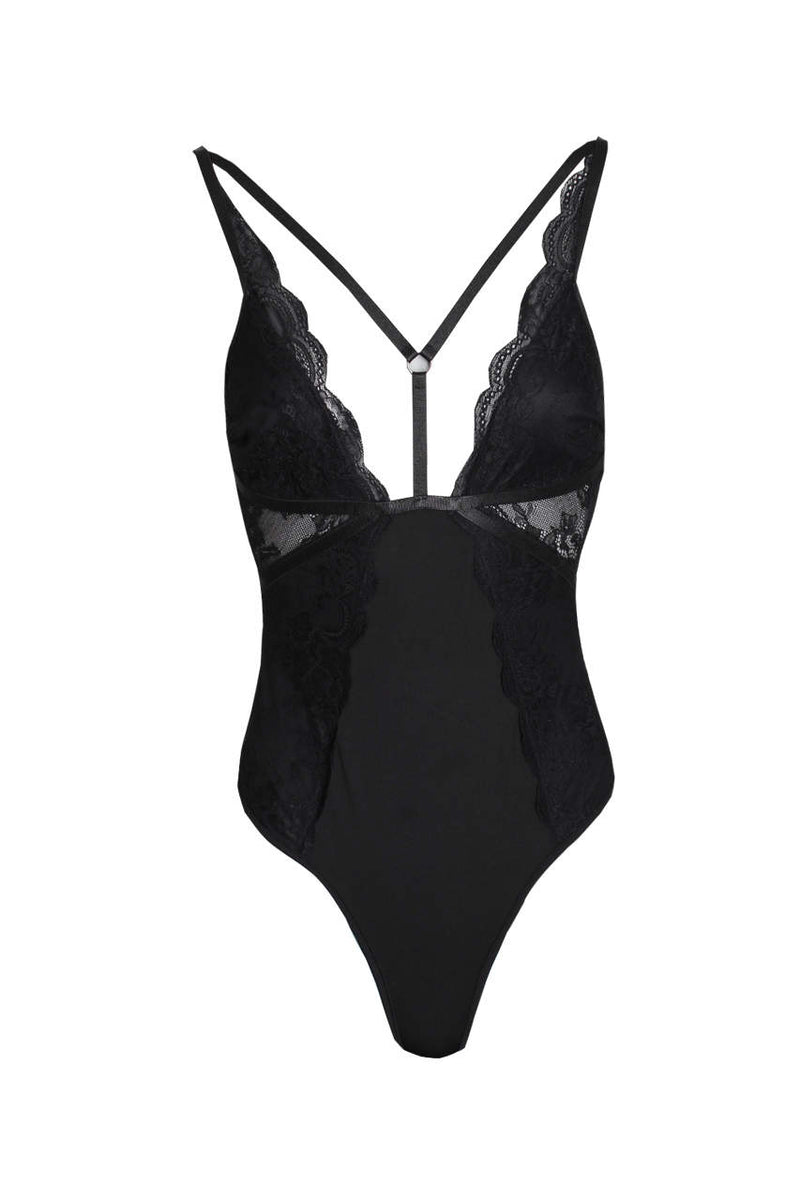 Black harness bodysuit on sale