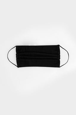 Black Pleated Face Covering