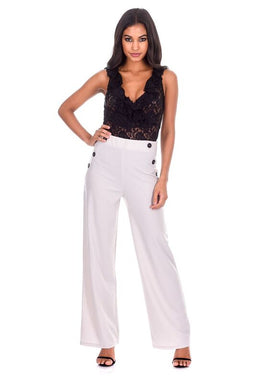 Black Plunge Lace Bodysuit