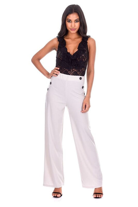 Black Plunge Lace Bodysuit