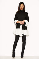 Black Polo Neck Shirt Jumper Tunic