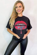 Black Red Lips T-Shirt