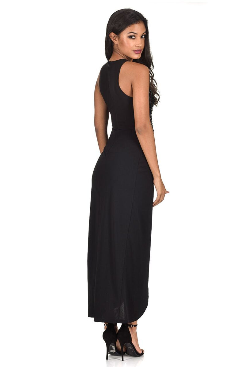 Black Sequin Maxi Dress