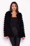 Black Short Faux Fur Coat