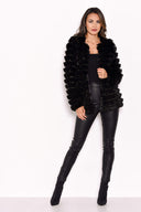 Black Short Faux Fur Coat