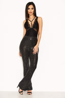 Black Sparkle Trousers