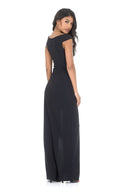 Black Split Maxi Dress