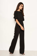 Black Tie Waist Jumpsuit