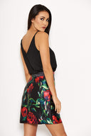 Black Floral 2 in 1 Dress