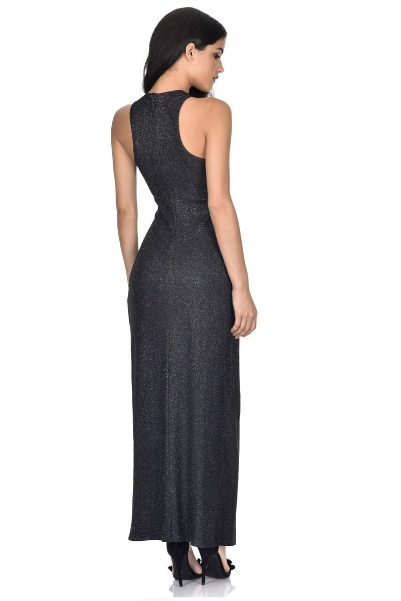 Black Crossover Maxi Dress