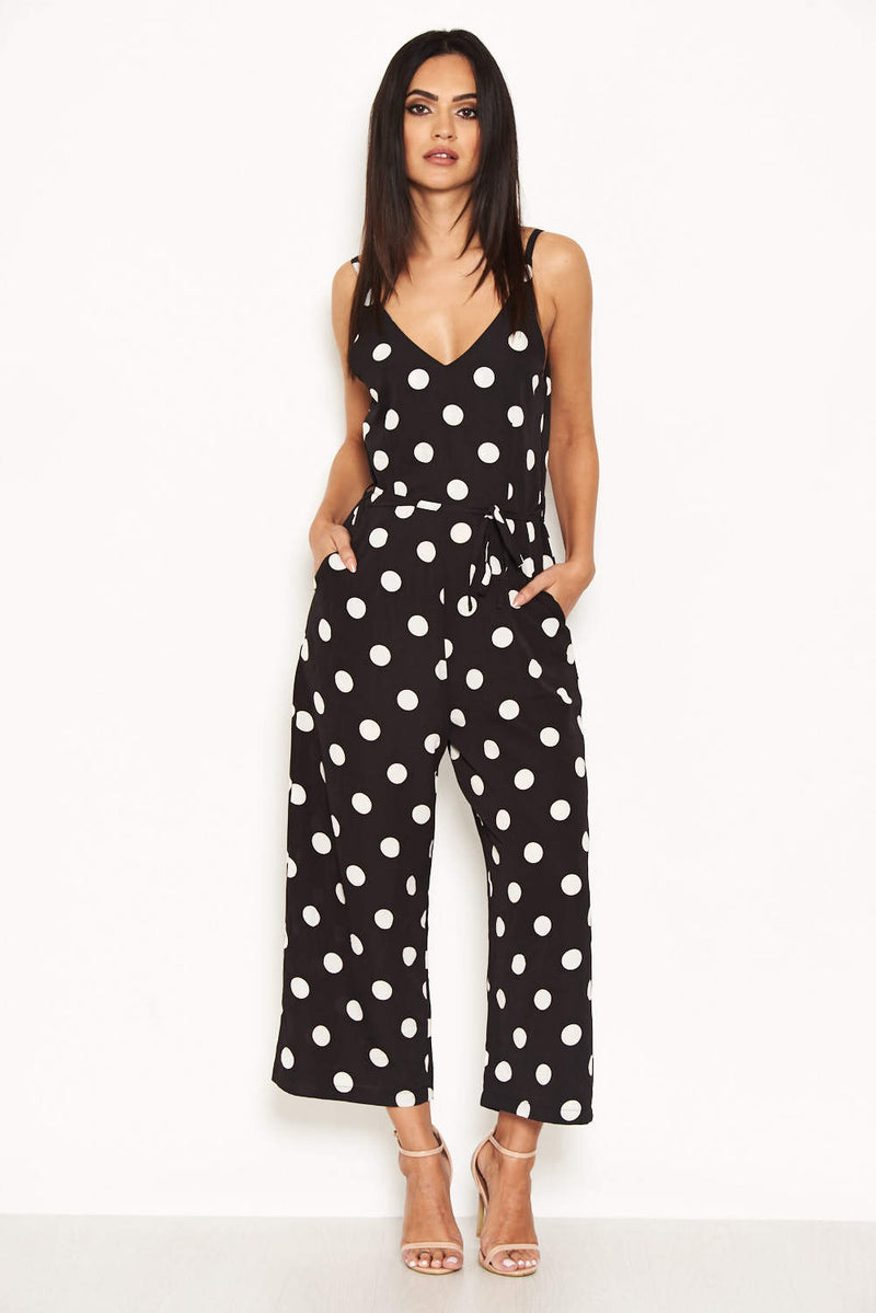 Ax paris polka dot jumpsuit sales