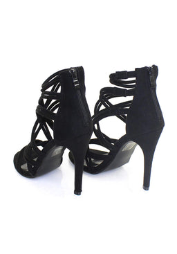 Black Strappy Stiletto Heel