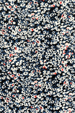 Blue Floral Printed Wrap Over Top