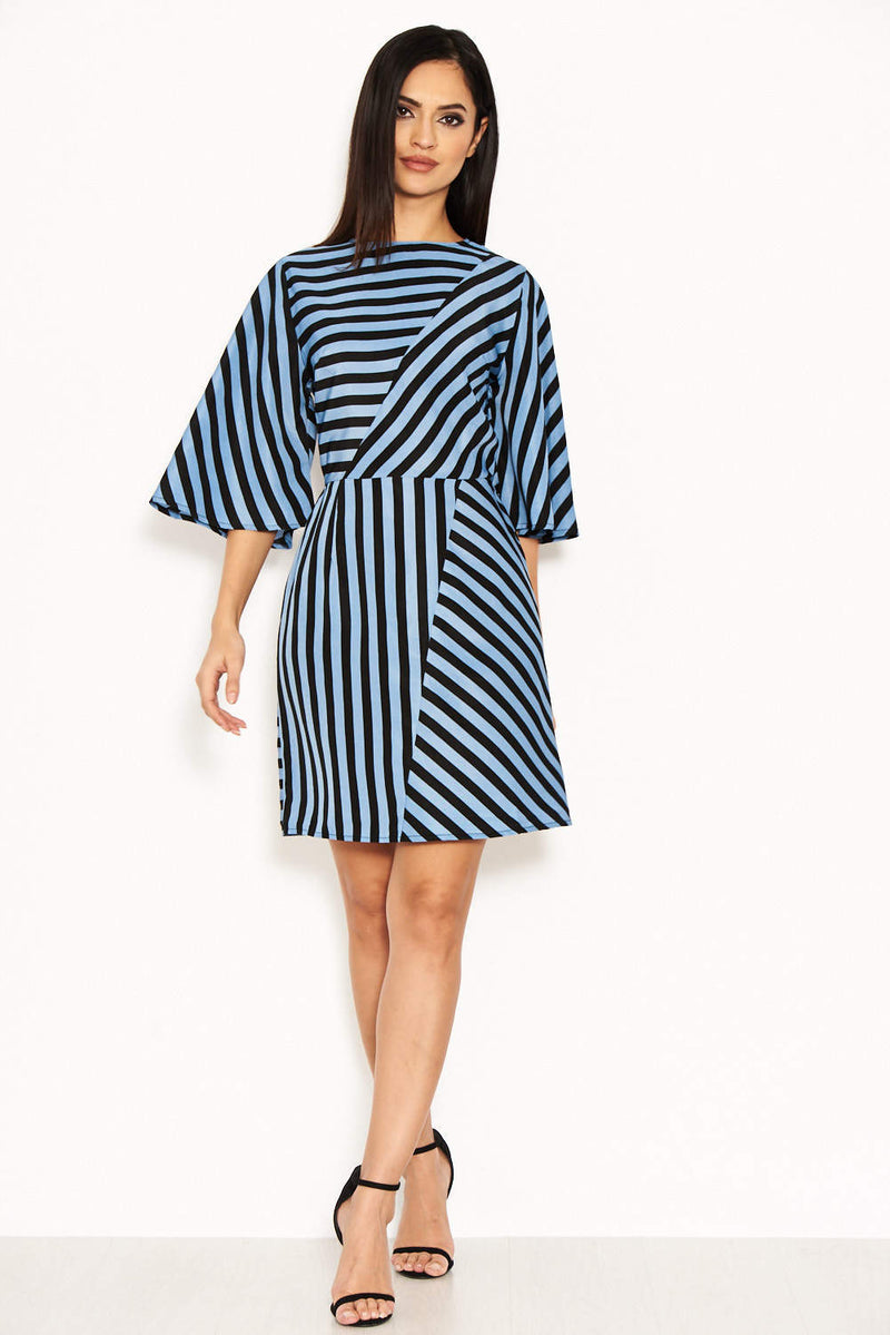 Blue Stripe Mini Dress