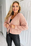 Blush Chunky Knit Cardigan