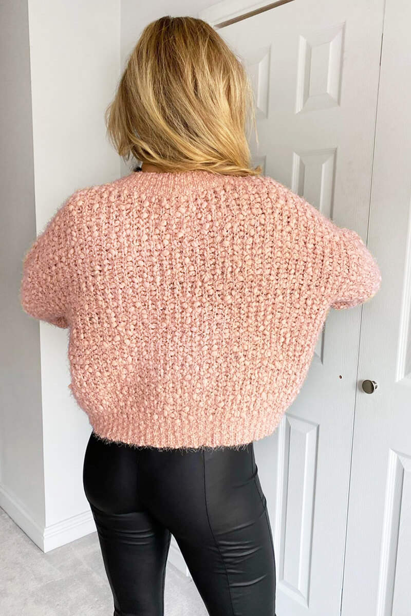 Blush Chunky Knit Cardigan