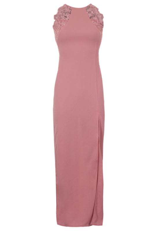 ax paris pink lace dress AX Paris lace bodycon dress in dusky pink