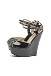 Patent  Peep Toe Wedge