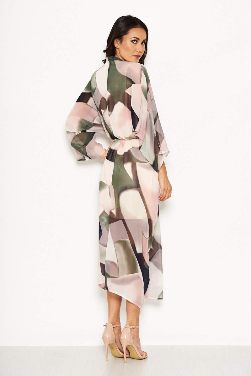 Chiffon Long Sleeved Maxi Dress