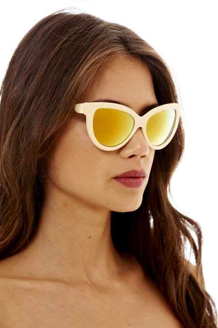 Metallic Cat Eye Sunglasses