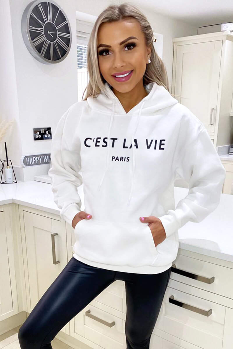 Cream Cest La Vie Oversized Hoodie – AX Paris