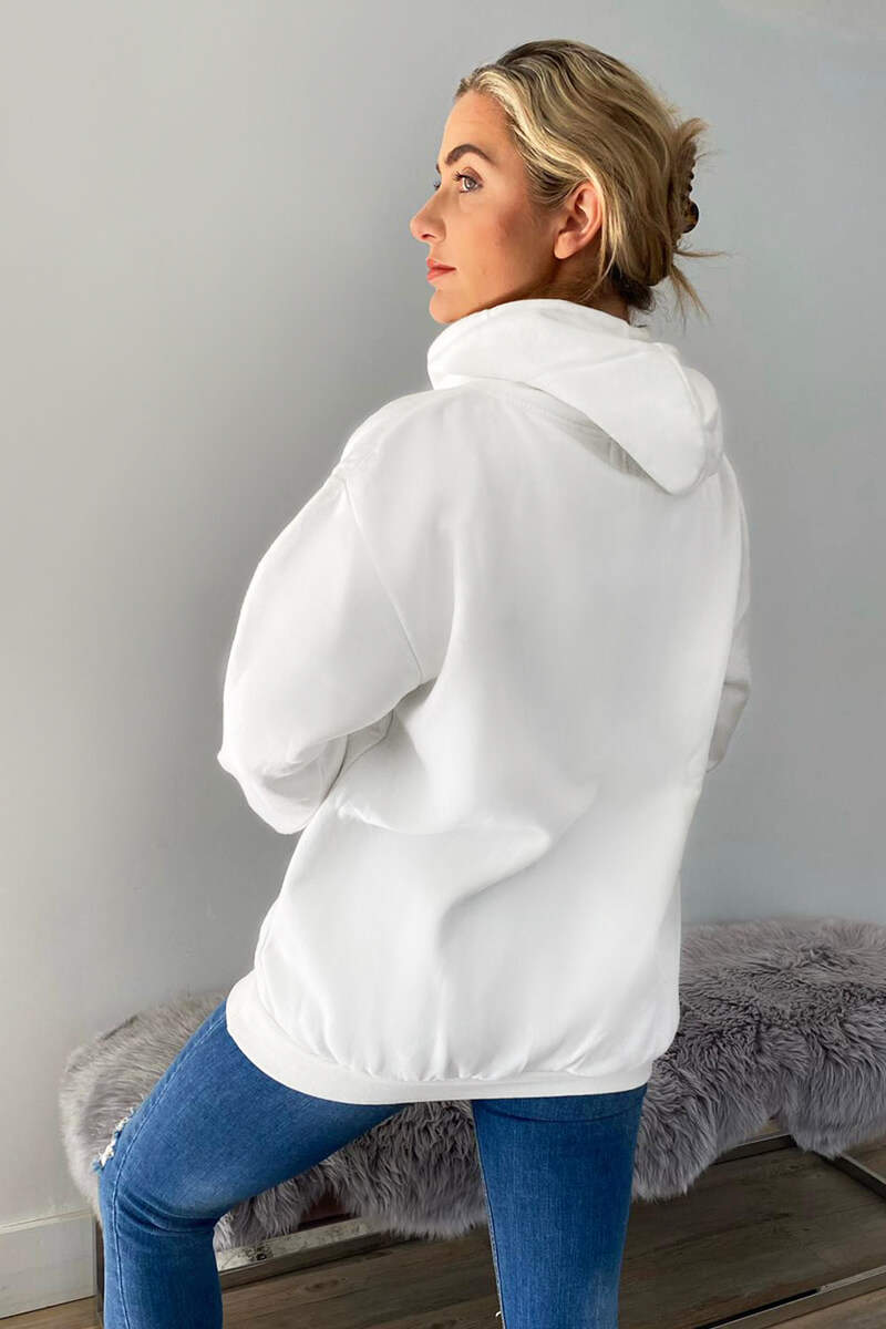 Cream Essential Oversized Hoodie