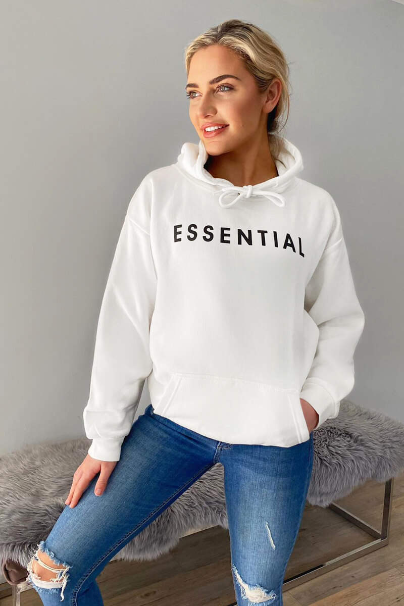 Cream Essential Oversized Hoodie