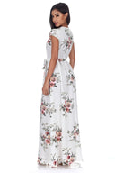 Cream Floral Maxi Dress