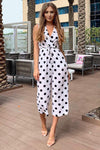 Cream Polka Dot Culotte Jumpsuit