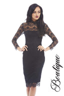 Lace Long Sleeve Bodycon