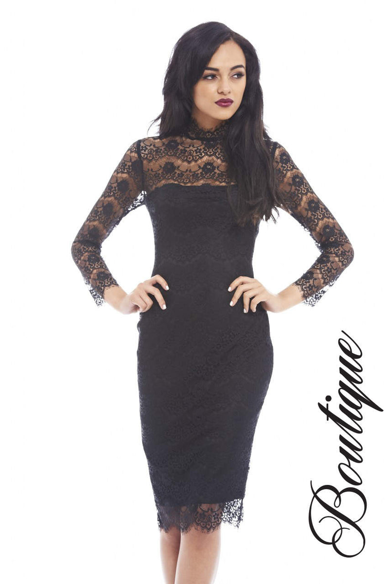 Lace Long Sleeve Bodycon