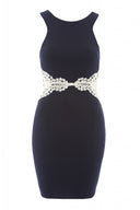 Crochet Waist Detail Bodycon Dress