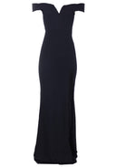 Black Off The Shoulder Maxi Dress