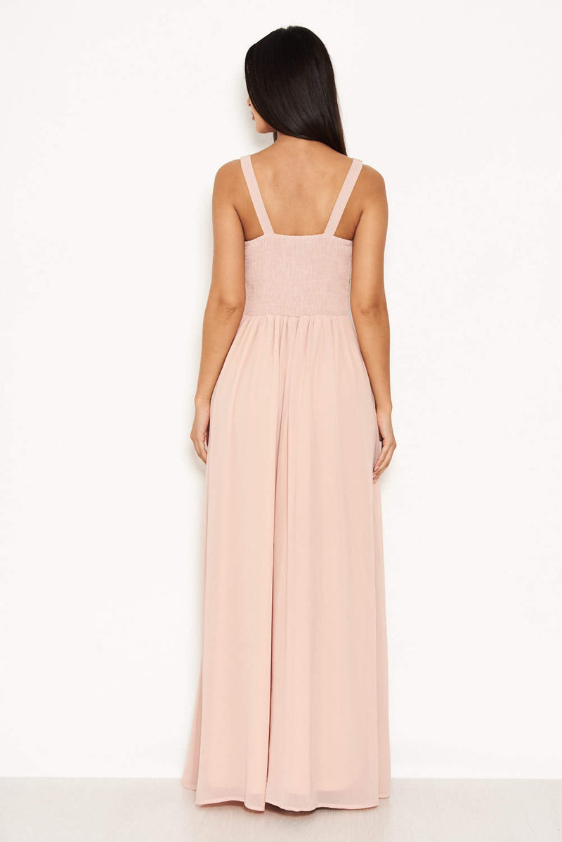 Nude Maxi Dress