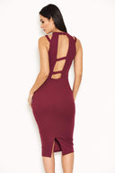 Plum Double Strap Midi Dress