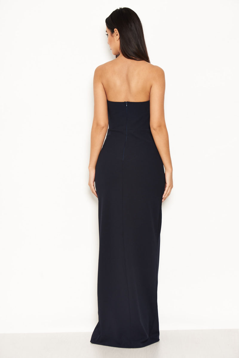 Ax paris notch clearance front maxi dress
