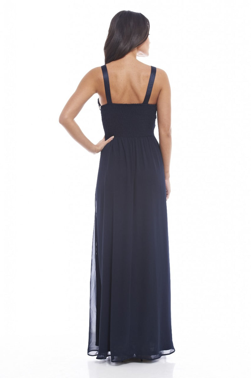 Ax paris crochet lace front maxi dress deals