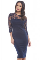 Eyelash Lace Long Sleeve Overlay dress