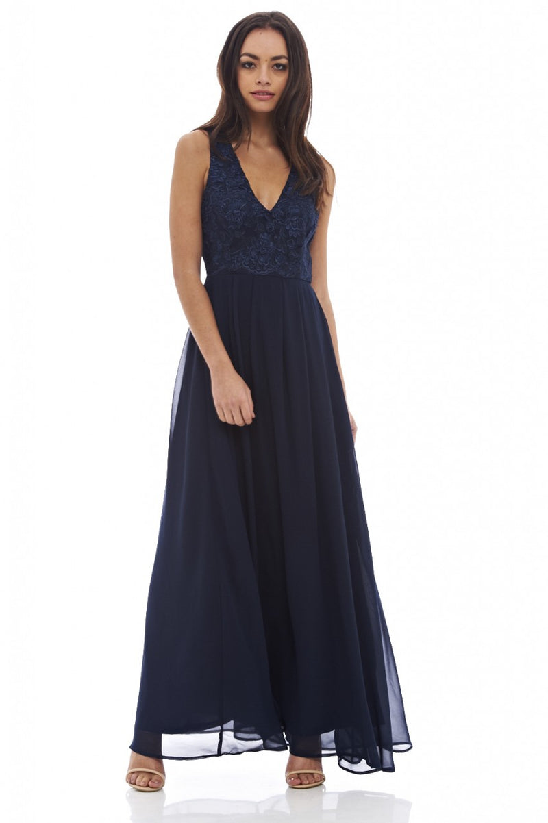 Lace Top Maxi Dress