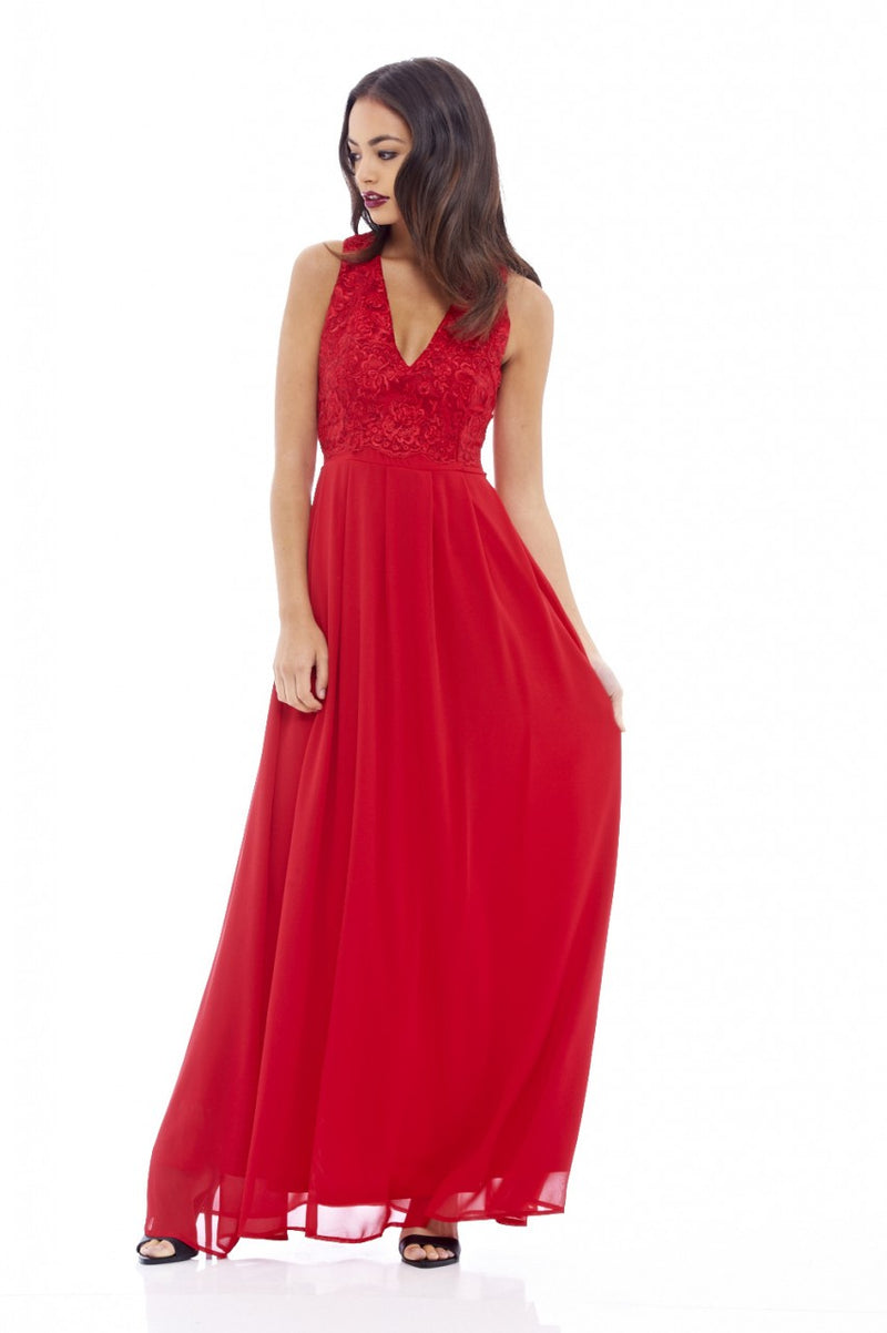 Ax paris lace top maxi dress 2025
