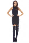 Wrap Front Bodycon Dress