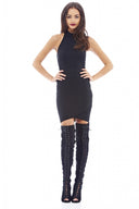 Wrap Front Bodycon Dress