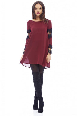 Lace Detail Swing Dress