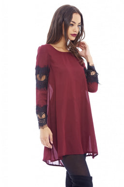 Lace Detail Swing Dress